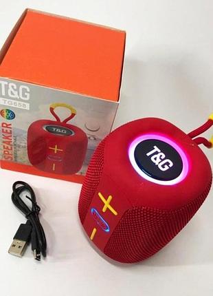 Музыкальная колонка беспроводная с rgb подсветкой и зарядкой