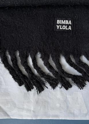 Шарф жіночий bimba y lola чорний з бахромою