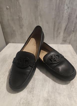 Лофери жіночі lauren ralph lauren чорні