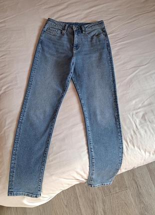 Женские голубые джинсы mom marks &amp; spencer