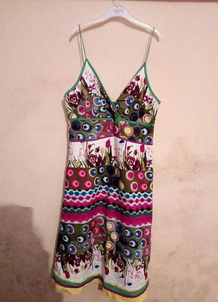 Яркий хлопковый сарафан, desigual