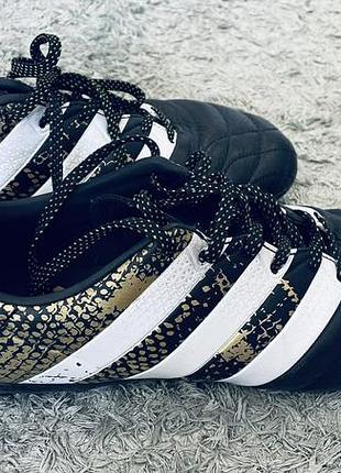Кожаные бутсы для футбола adidas на парня