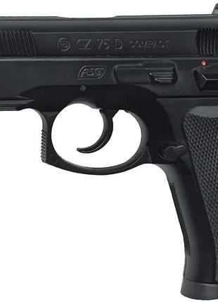 Пістолет страйкбольний asg cz 75d compact green gas кал. 6 мм