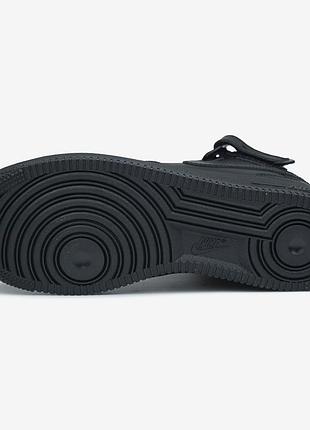 Кроссовки nike air force 1 classic high black мех