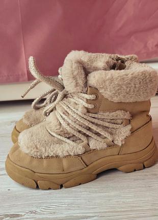 Черевики zara зима 27 розмір 17 см