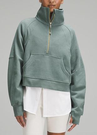 Lululemon спортивная котоновая кофта худи толстовка оверсайз