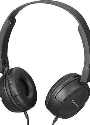 Наушники sandberg saver minijack headphone travel black 3.5 мм проводные (325-30)