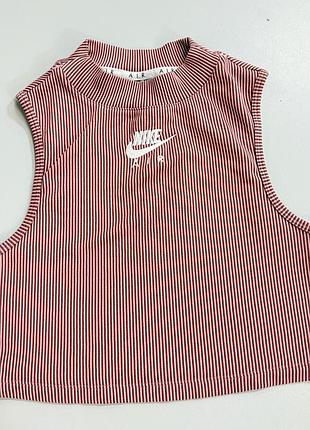 Топ у рубчик nike air rib crop top (у кольорі pink glaze