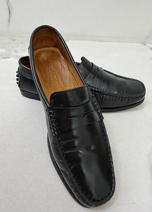 Оригінальні шкіряні лофери tod’s made in italy, 37, темно-зелені