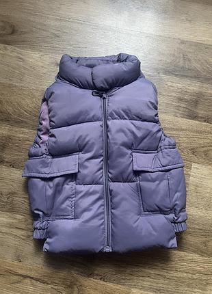 Жилетка zara бузкова для дитини 2-3 роки