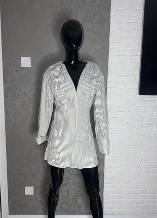 Сукня в полоску плаття zara, s