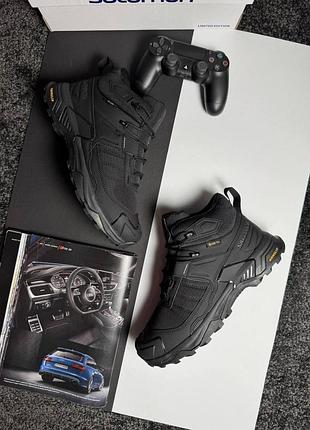 ❄️чоловічі кросівки salomon x ultra 4 mid fur all black