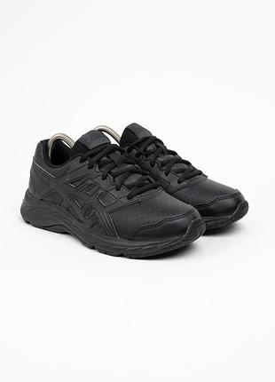Кросівки asics gel-contend 5 шкіряні жіночі чорні розмір 39
