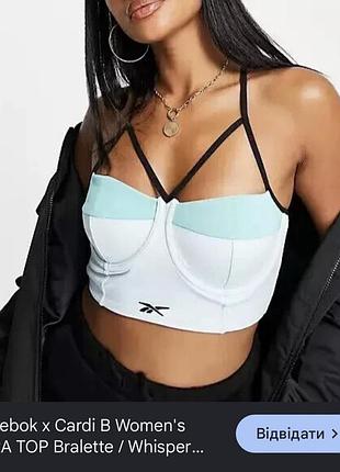 Топ корсет reebok та cardi b