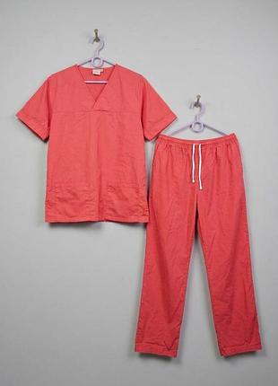 Женский медицинский костюм behrens healthcare (красный, размер l/xl)