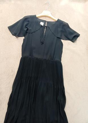 Плаття жіноче pinko чорне з рюшами на плечах 40 it