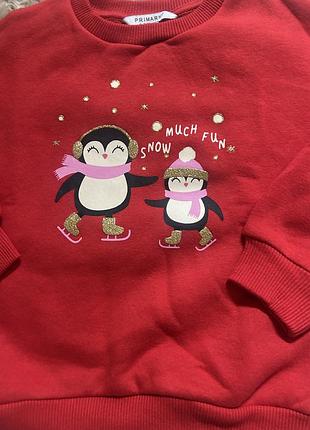 Утеплений світшот на дівчинку primark 2