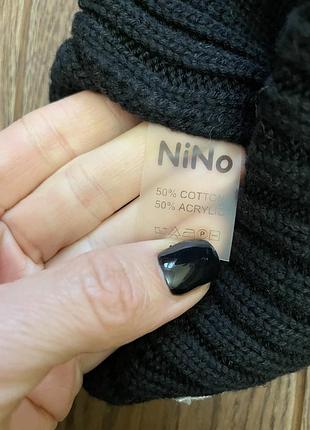 Чорна шапка біні nino 4