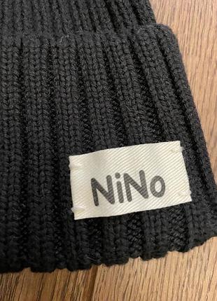 Чорна шапка біні nino 3