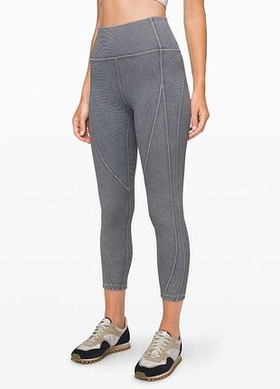Lululemon спортивные лосины леггинсы в рубчик
