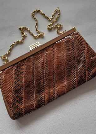 Клатч жіночий vintage leather snake