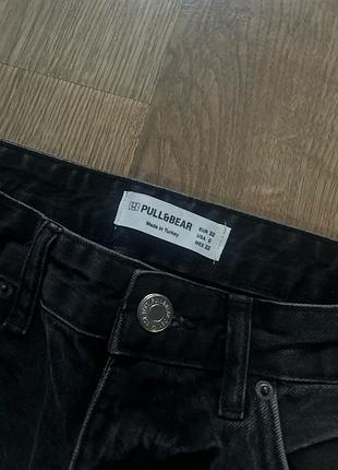 Джинси жіночі pull&bear прямі чорні 2