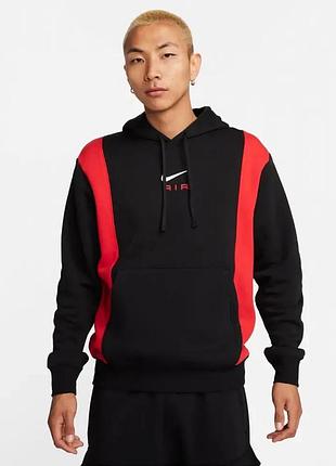 Чоловіча толстовка nike sportswear swoosh air pullover hoodie fleece fv0167-012