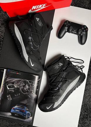 ❄️чоловічі кросівки nike acg air terra antarktik fur black light grey