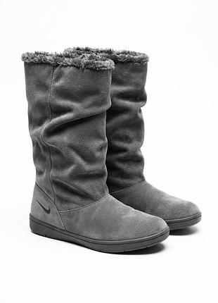 Замшевые сапоги nike