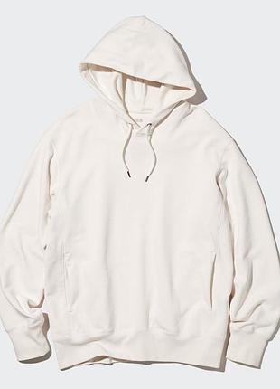Худі жіноче uniqlo молочне без кишень