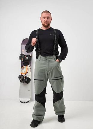 Чоловічі сноубордичні штани running river 20/20 к мембранна, olive green (оливковий)