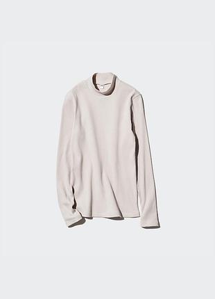 Жіночій бавовняний гольф від uniqlo в бежевому кольорі