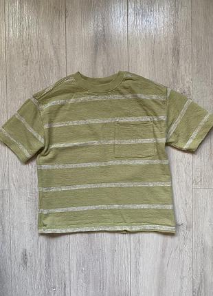Футболка на хлопчика, 7-8 років, бавовна, marks&spencer, широка