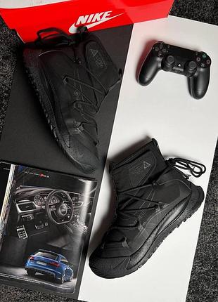 ❄️чоловічі кросівки nike acg air terra antarktik fur all black