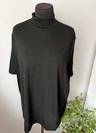 Базовый вискозный гольф водолазка американка с коротким рукавом 5xl от shein