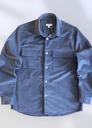 Сорочка reiss corduroy shirt щільна вельветова