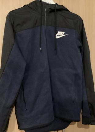 Чоловіча спортивна кофта nike, худі на блискавці, розмір s