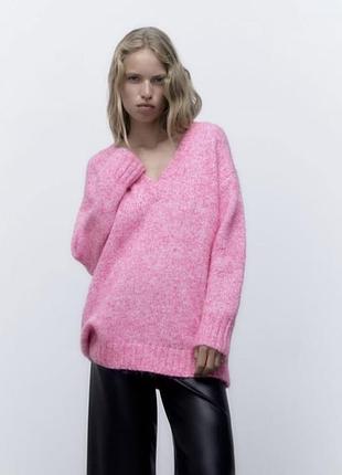 Джемпер вільного крою подовжений zara