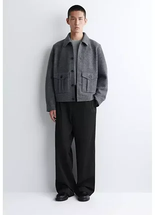 Куртка мужская cos boiled-wool jacket / м