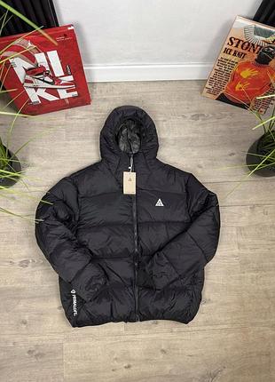 Черный зимний пуховик acg m l xl