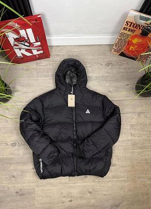 Пуховик acg черного цвета m l xl новый