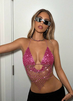 Топ y2k dollskill в стразах