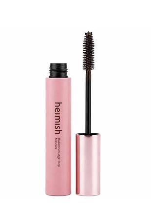Стійка туш для надання об'єму віям коричнева-об'ємна heimish dailism smudge stop mascara volume new brown