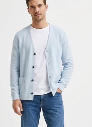 Стильный мужской кардиган selected homme (модель m hugo cardigan knit)