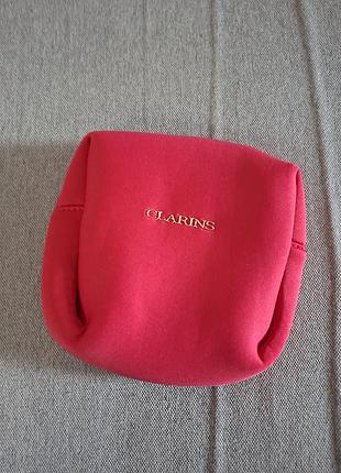 Косметичка clarins червона 2