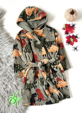 Халат махровий з динозаврами george 3-4 роки