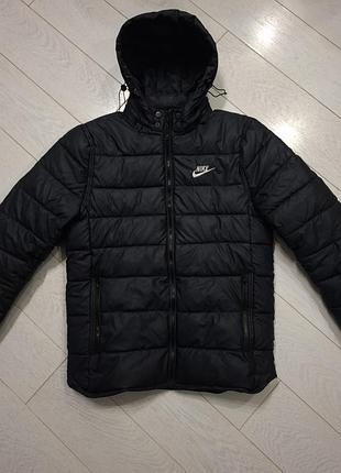 Пуховик чоловічій nike оригінал 2xl (xl факт) зимова куртка чоловіча найк