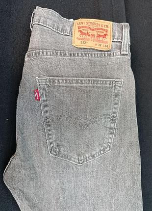 Джинсі levis 512 розмір 32 зріст 34 оригінал