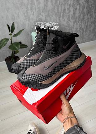 🔥 nike acg mountain fly gore-tex fur | black/beige