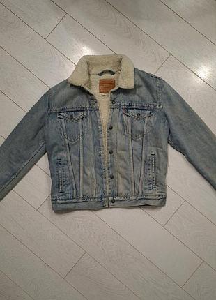 Шерпа джинсовка мужская levis m зимняя мужская джинсовая куртка левайс